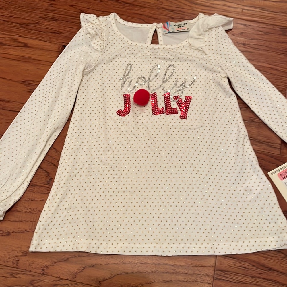 New with tags Beautiful toddler girls Christmas top